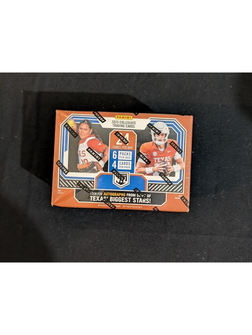 2025 Panini Collegiate Texas Biggest Stars Trading Cards Blaster Box